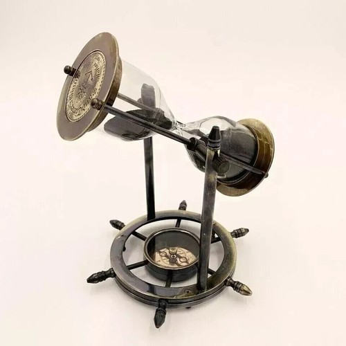 Sand timer hourglass brass - sand,